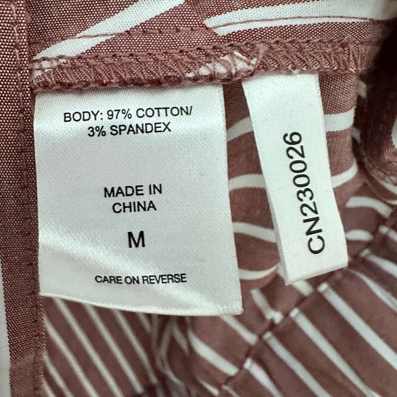 Striped Elastic Waist Shirt - Picture 7 of 9